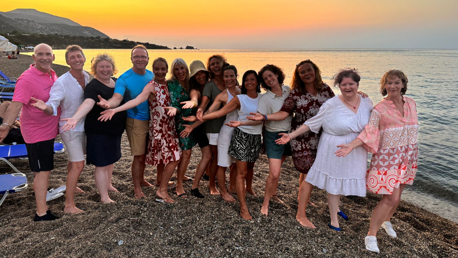 Retreatgruppe am Meer